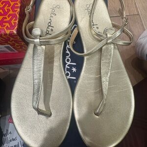Splendid Metallic Gold Sandals